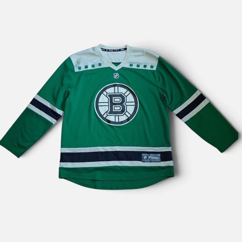 Fanatics Boston Bruins St Patricks Day Irish Breakaway Jersey 2021 Men's Large